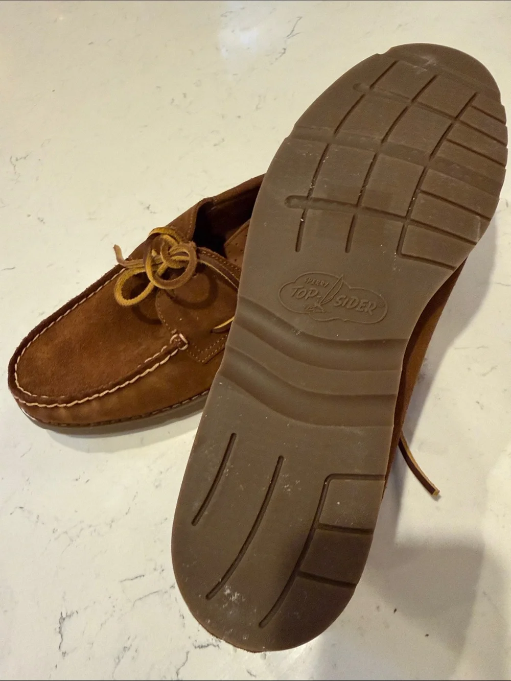 Sperry Top-Sider Men's Casual Suede Lace-Up Shoes - Brown